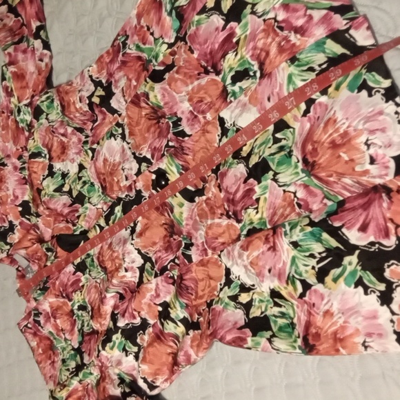 100% Silk Liz Claiborne Single Button Floral Jacket - Picture 4 of 5